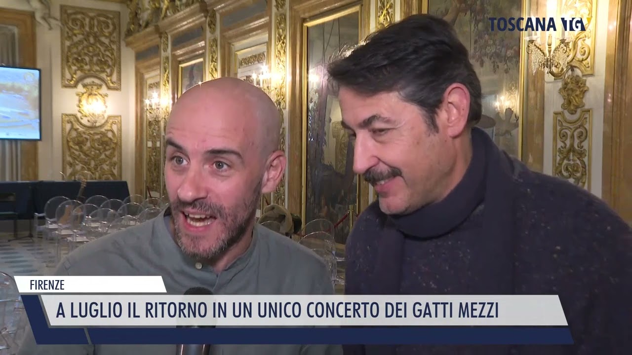 2025-01-18 FIRENZE - A LUGLIO IL RITORNO IN UN UNICO CONCERTO DEI GATTI MEZZI