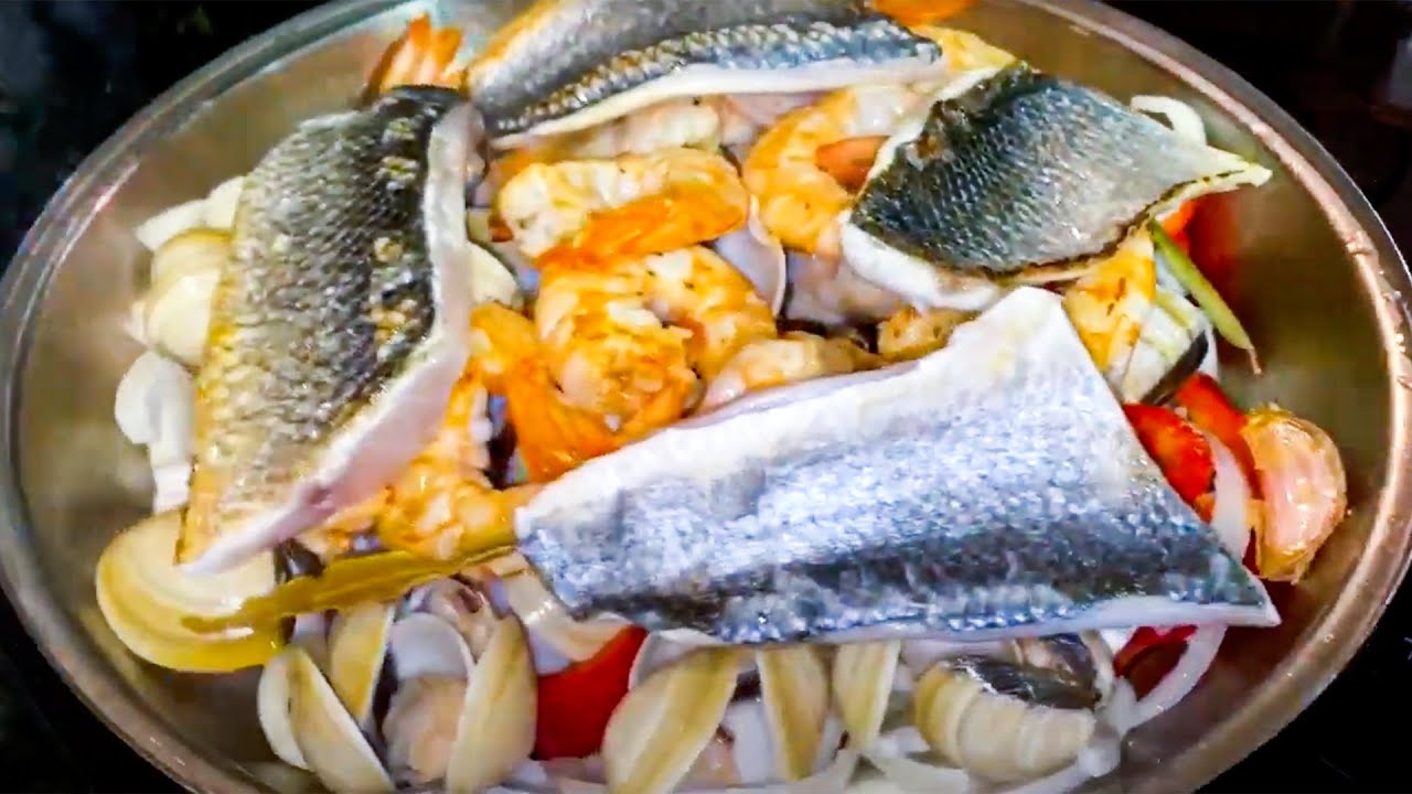 CATAPLANA de ROBALO e GAMBAS