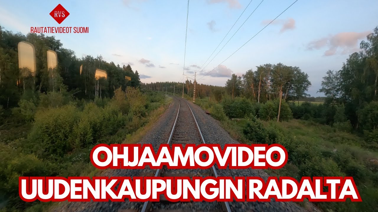 Yöttömän yön rataosavideo | Uusikaupunki-Turku HMVY:n lättähatun ohjaamosta