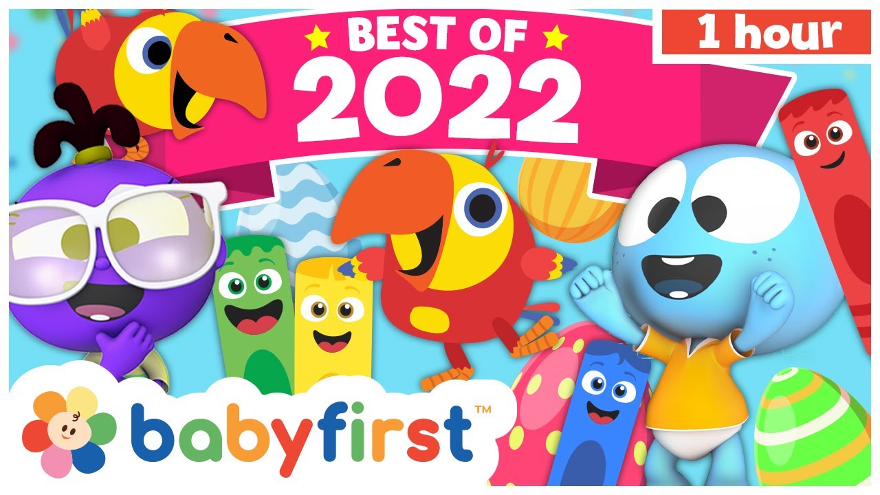 Top 2022 Videos on BabyFirst TV | Nursery Rhymes | Color Crew, GooGoo, Gaagaa, Larry Surprise Eggs +