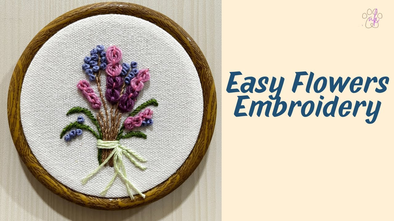 Easy Hand Embroidery Tutorial 🌿