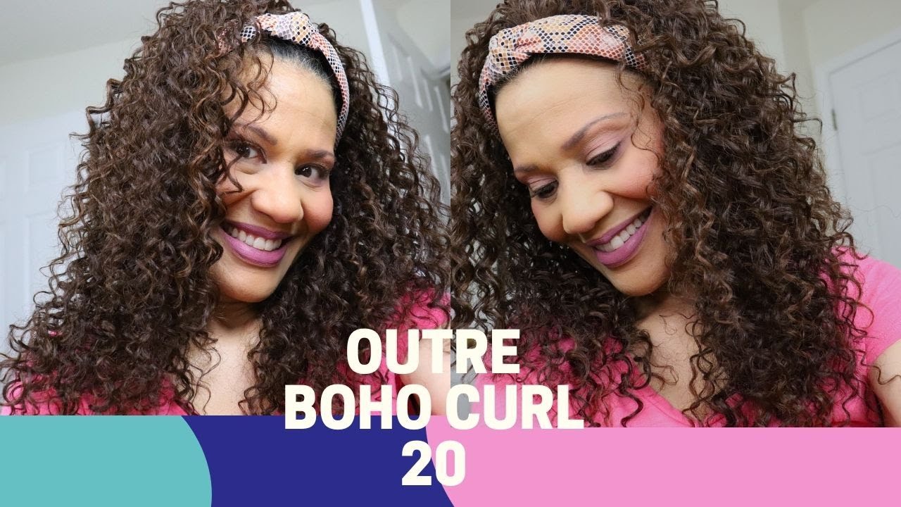 CURLY CUTIE HALF WIG || OUTRE BOHO CURL 20