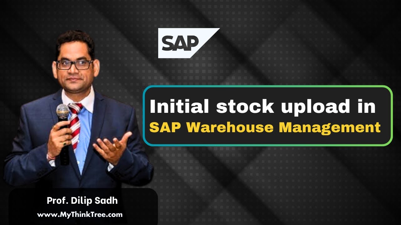 Initial stock upload in SAP Warehouse Management (WM) | #sap #sapwm #sappp