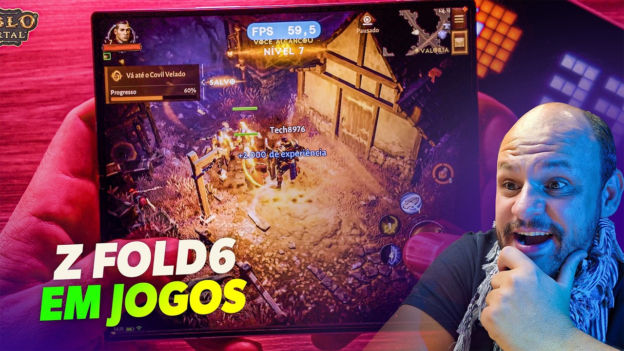 Samsung Galaxy Z Fold6 em jogos pesados