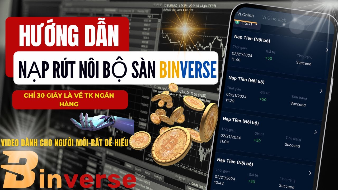 C&aacute;ch nạp r&uacute;t đơn giản tr&ecirc;n s&agrave;n Binverse | kiếm tiền online