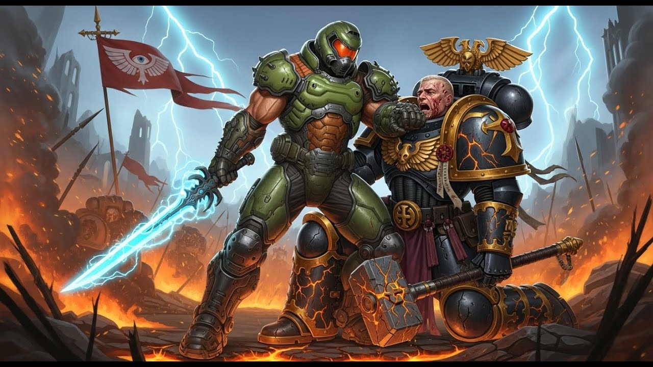 What If the Doom Slayer Entered Warhammer 40K?