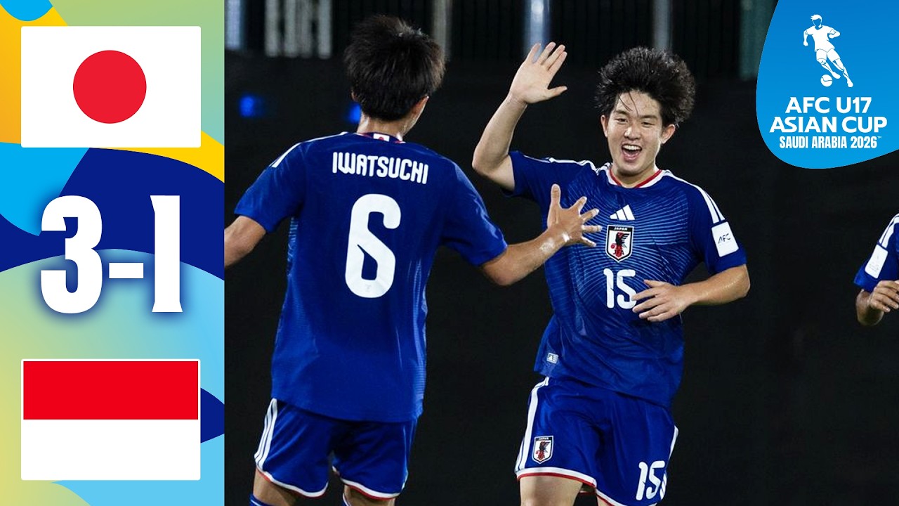 Stunning free-kick not enough for Indonesia! | Japan - Indonesia | Highlights | AFC U17 Asian Cup