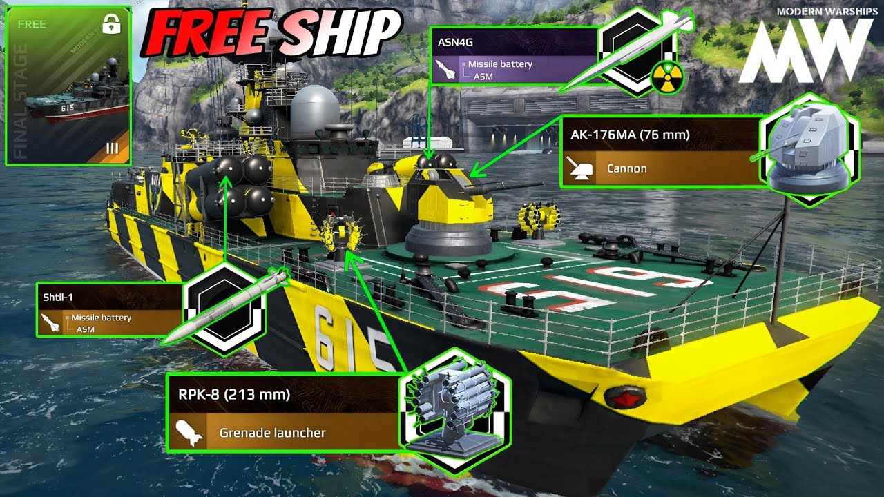 RF Bora - Battlepass Free Hovercraft 🔥 Online Match Still Good Or Not 🚫 - Modern Warships 