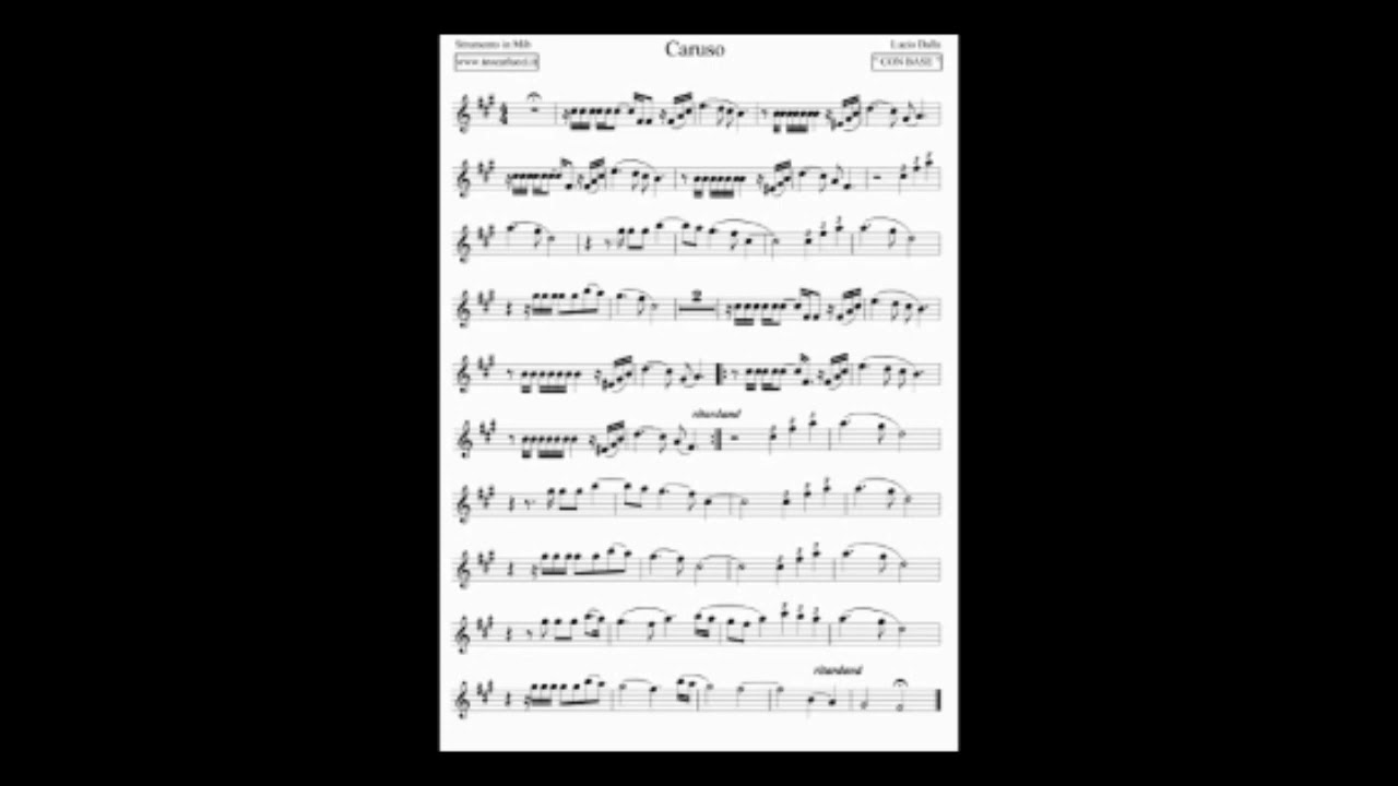 Caruso -L.Dalla-Sax alto sheet