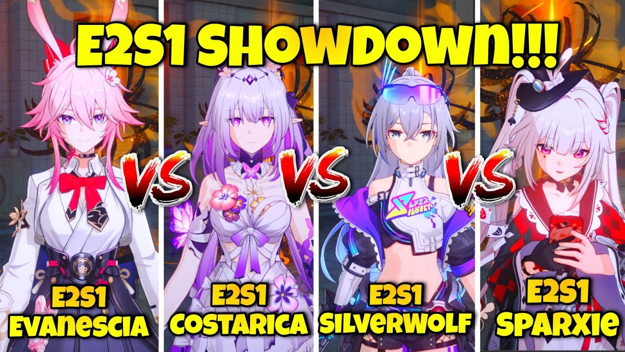 V2 E2S1 EVANESCIA VS E2S1 SILVERWOLF VS E2S1 CASTORICE VS E2S1 SPARXIE VS 4.2 AA (OROBORUSSY)