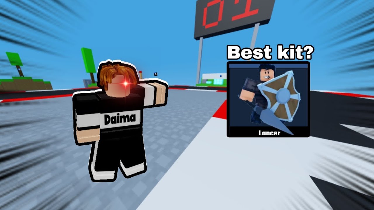 I used the lancer kit in Roblox bedfight