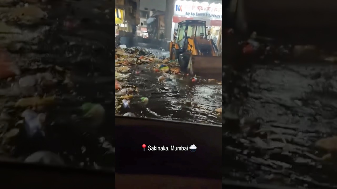 Mumbai Rains Aftermath | Streets Flooded, Garbage Floating | Real Monsoon Scenes 2025 #pune #rain