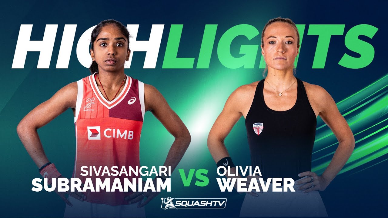 🇲🇾 Subramaniam v Weaver 🇺🇸 | Paris Squash 2024 | RD2 HIGHLIGHTS