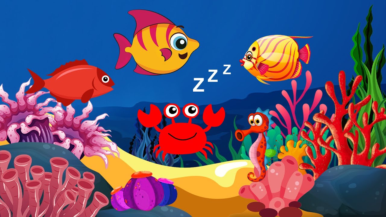 2 hours Bedtime Lullabies and Calming Undersea Animation | Mozart for Babies Sleep  #009