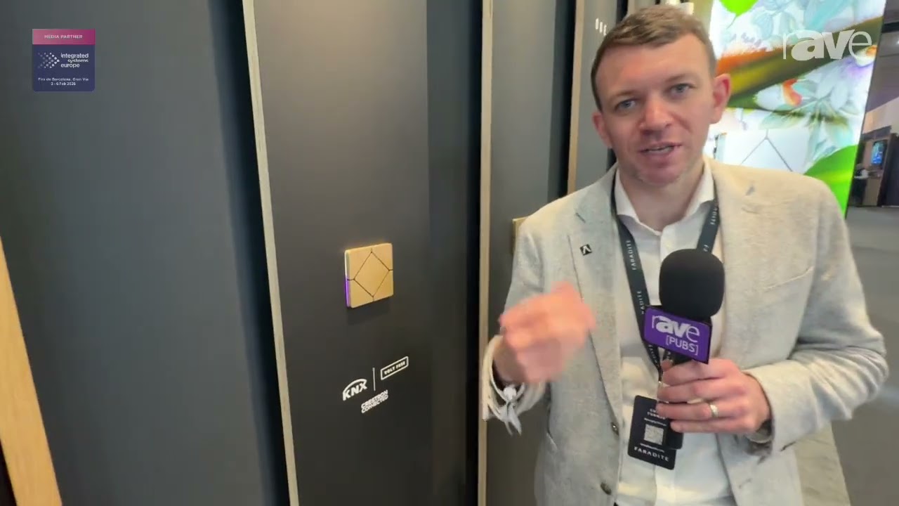ISE 2026: Faradite Demos TAP-5 Keypad for Room Control and Automation