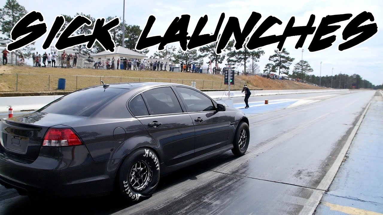 THIS G8 ON SLICKS AND NITROUS AND SUPERCHARGED HELLCAT CHARGER ON SLICKS WERE INSANE