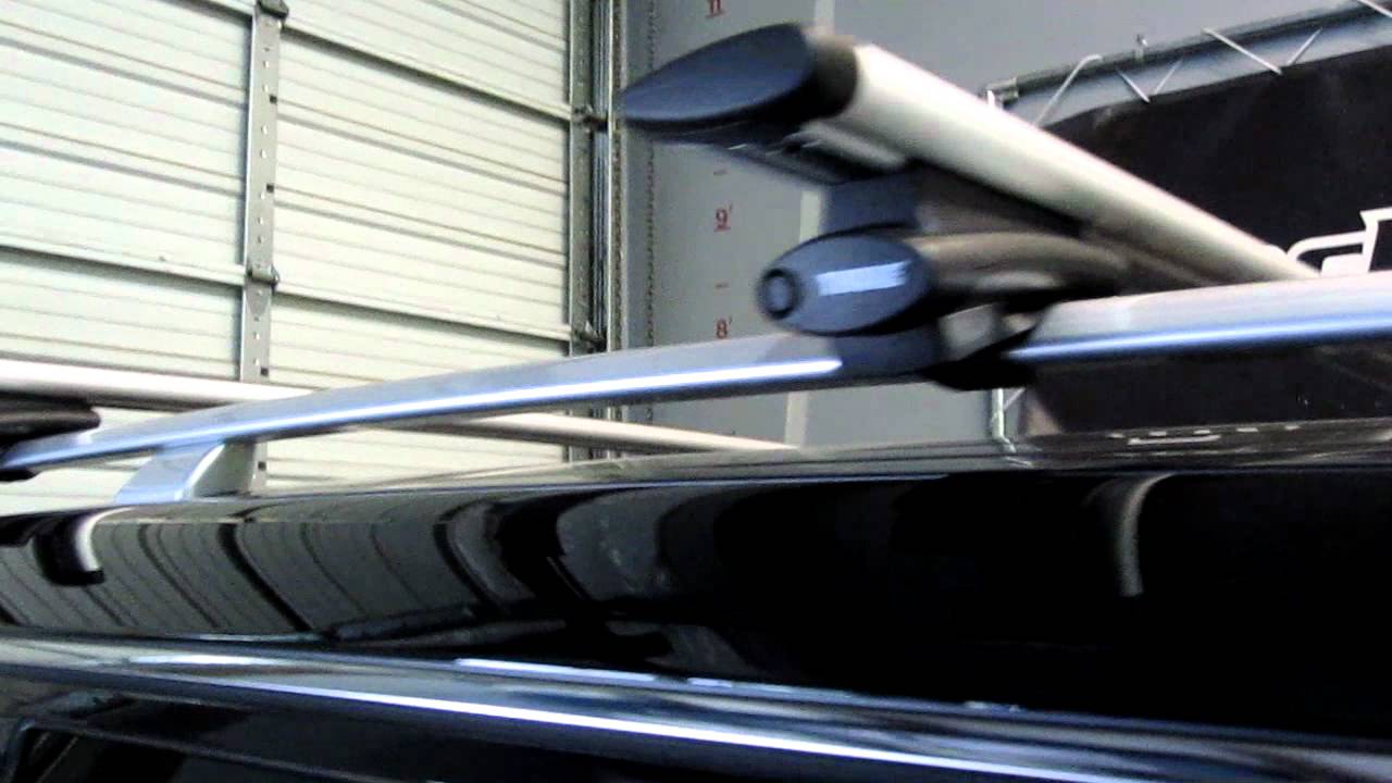 2012 Infinity QX56 with Thule 450R Crossroad AeroBlade Base Roof Rack by Rack Attack