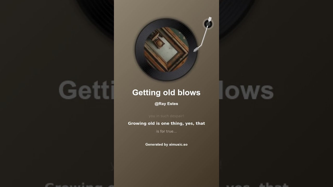 Getting old blows