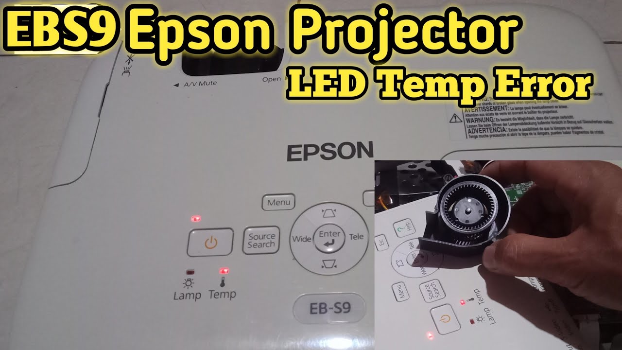 How to fix EBS9 Epson Projector Temperature Blinking Red || cara cek proyektor led temp nyala merah