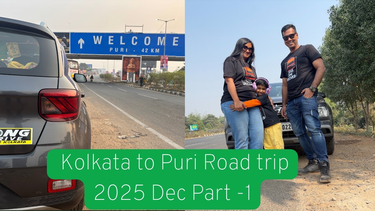 Kolkata to Puri by Car Part-1 🙏🚗| Road trip | Hotel Dreamland | Annual Fast Tag #puri #jagannath