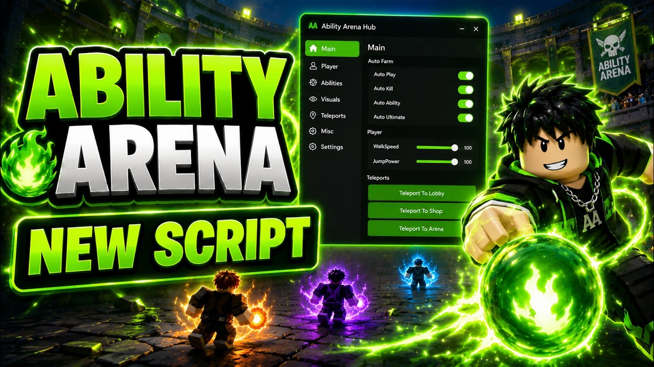 Ability Arena Script - Auto Farm, Auto Punch, ESP, Kill Aura, Punch Aura | Mobile & PC | Roblox