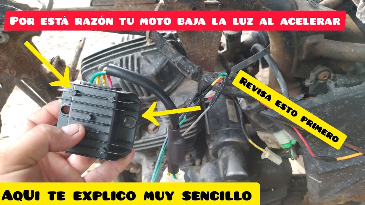 PORQUE t&uacute; moto cuando aceleras baja la intensidad de la  luz? [Italika dm150]