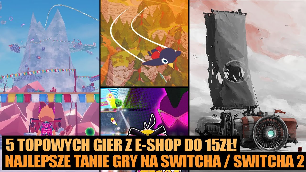 TOP 5 najlepszych TANICH (do 15zł!) gier na eShop na Switcha / Switcha 2 - gry od 4zł do 15zł!