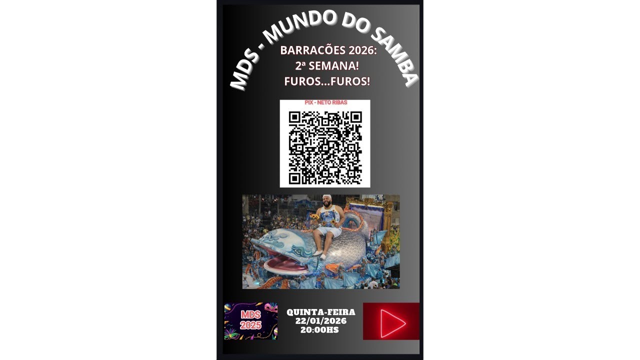 MDS CARNAVAL 2026 - BARRACÕES:2ª SEMANA - NETO RIBAS #carnaval2026 #BARRACÕES #escolasdesamba #rio