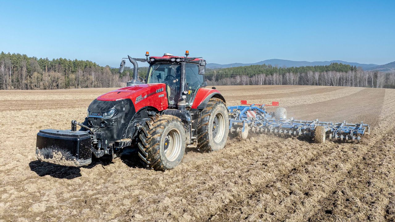 4K | Příprava na setí 2025 - Case Magnum 400 AFS Connect & Köckerling Allrounder 1200