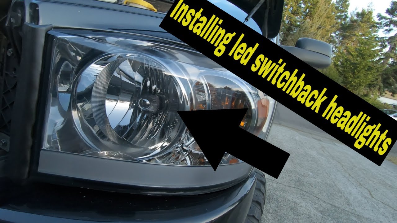 installing switchback headlights on 3rd gen ram and led reverse lights