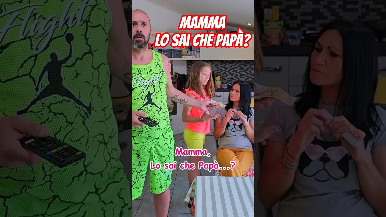 🤣 Mamma, Lo sai che Pap&agrave;...? #jacopoeginevra #divertimento #ironia #ridere #comicit&agrave;