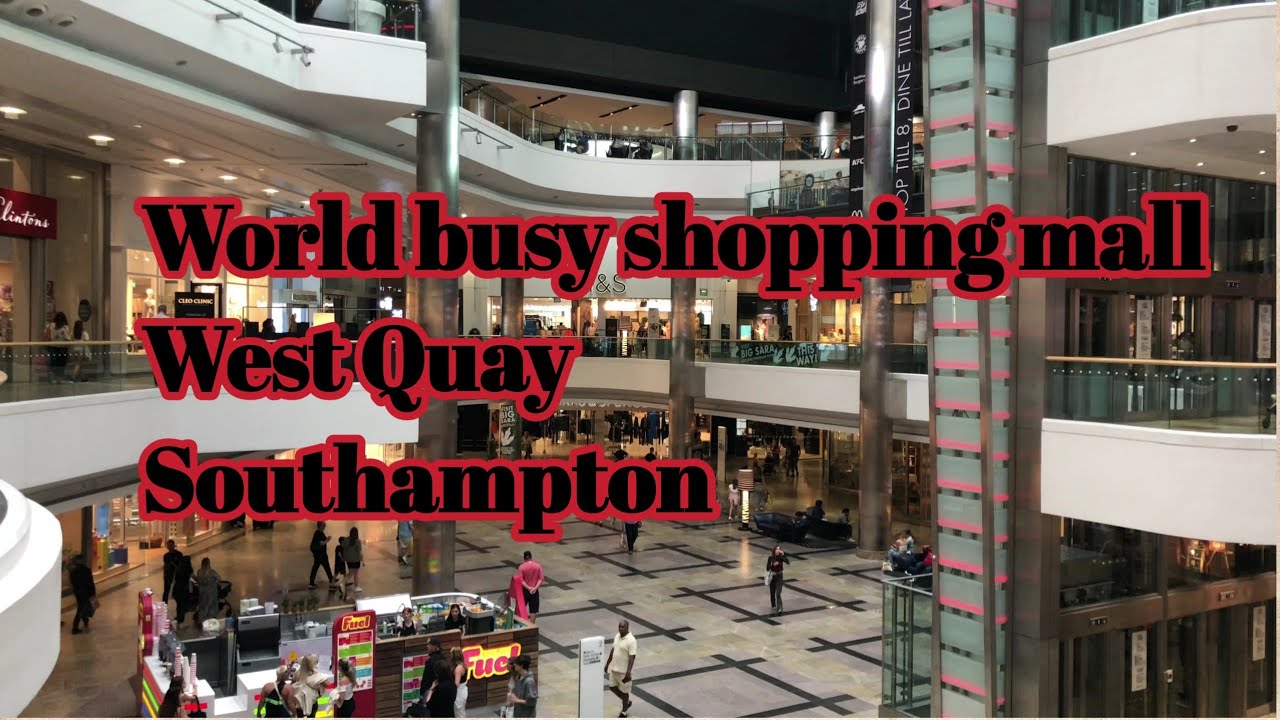 West Quay Famous mall.Southampton, England, UK.