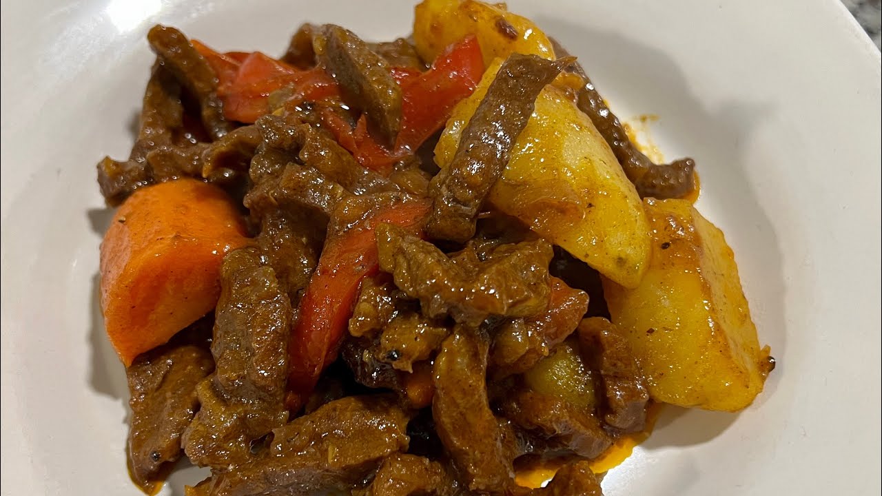 Filipino Beef Strips Sarciado