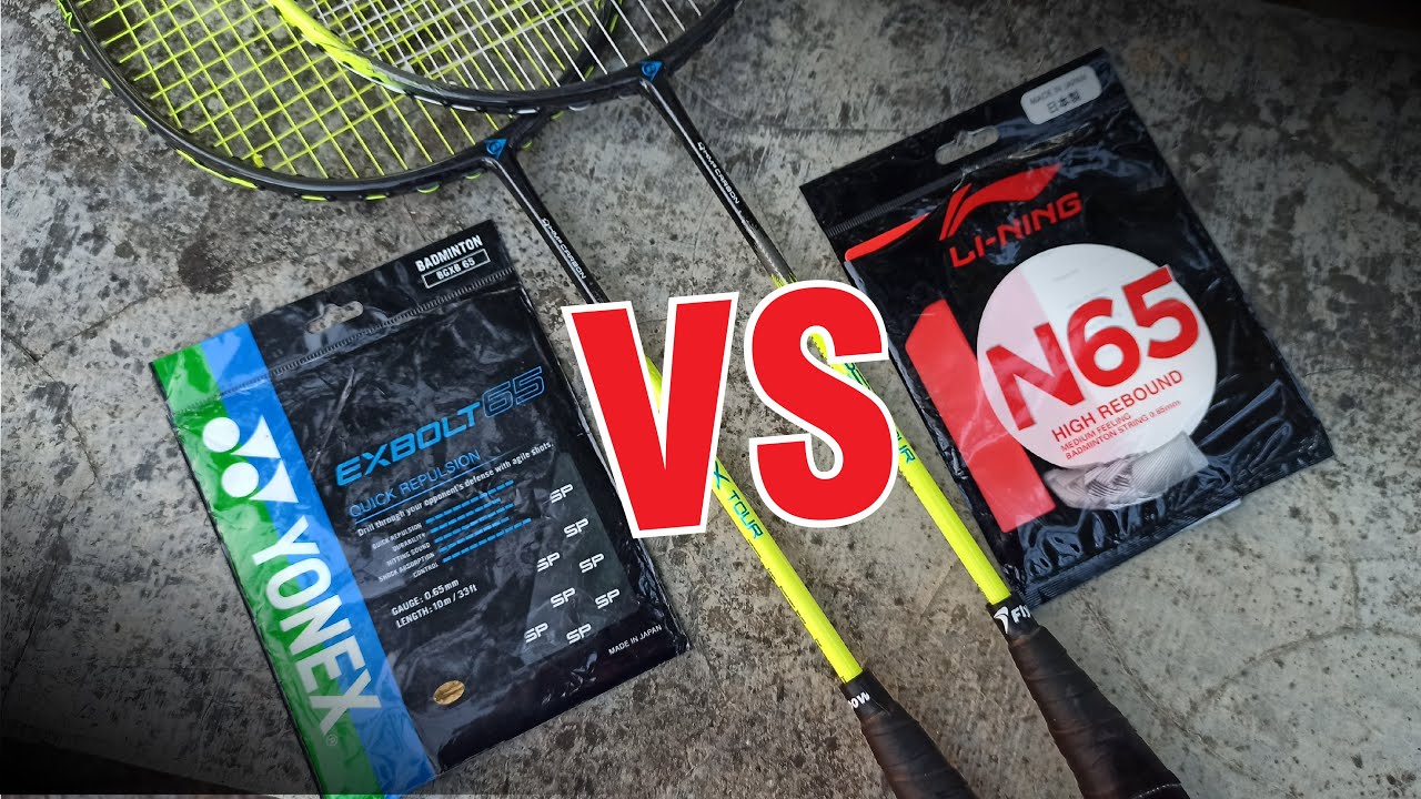 Yonex Exbolt 65 vs Lining N65