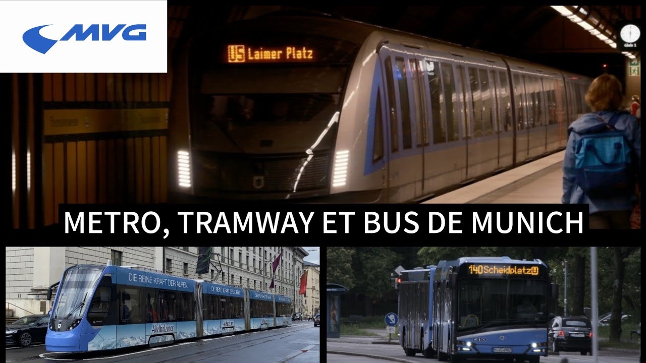 METRO, TRAMWAY ET BUS DE MUNICH - Réseau MVG - Édition longue de la saison 2025