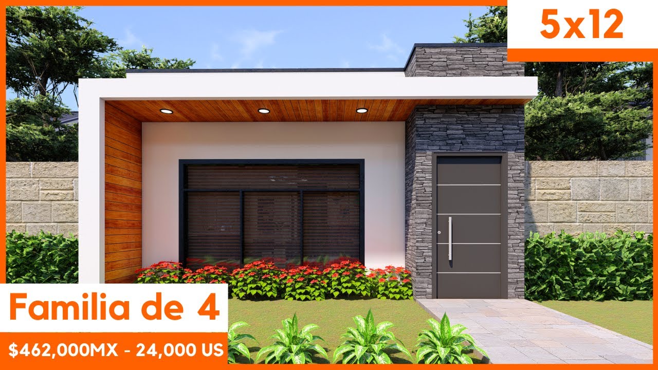 Plano de casa de 5x12  small house design ideas