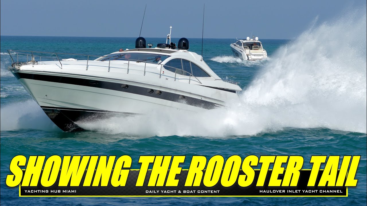 THE BEST ENTRANCE AT HAULOVER INLET! PERSHING YACHT AT FULL SPEED | ROOSTER TAIL | THE YACHT CHANNEL