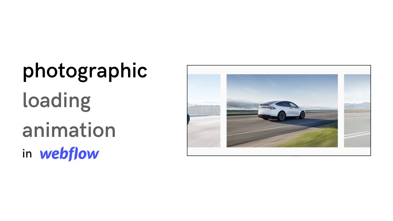 Photographic Loading Sequence | Interactions in Webflow #10