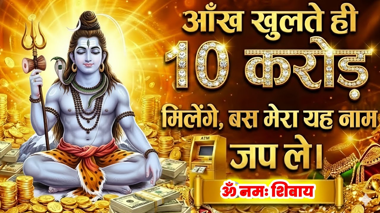 888🕉️ आँख खुलते ही 10 करोड़ मिलेंगे💰 बस मेरा यह नाम जप ले।। Mahadev Ji Ka Sandesh 🌈 #mahadev 