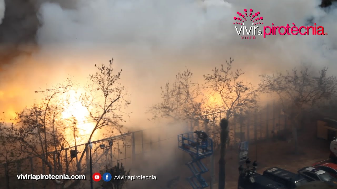 Fallas de Valencia 2024. Mascletà Martes 19 de Marzo 2024. Pirotecnia del Mediterráneo