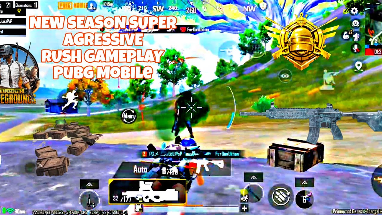 23 Kills 😱 NEW SEASON SUPER AGRESSIVE RUSH GAMEPLAY 😍PUBG MOBILE IS  LOLIPOP YT 