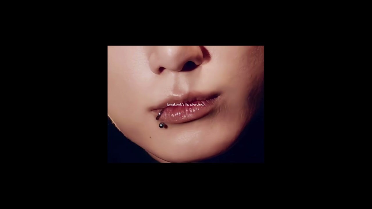 Jungkook's Lip Piercing!🫠||#JK #Shorts 