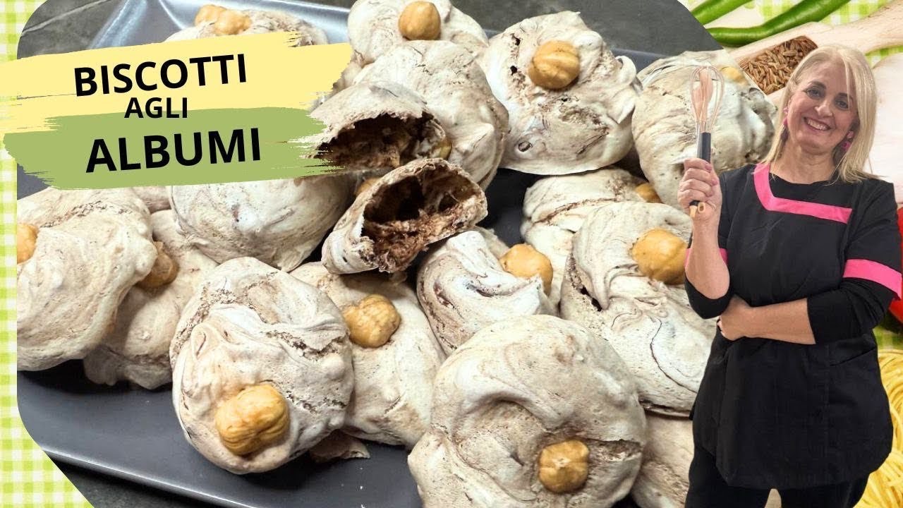 Biscotti Albumi cioccolato Nocciole croccanti  ! Meringhe al cioccolato@cascinafontane- glutenfree