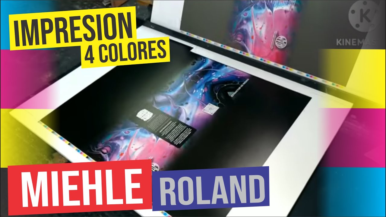🔥IMPRESION OFFSET 4 colores -CMYK- Miehle Roland, 1 color offset press #offset #custom_printing