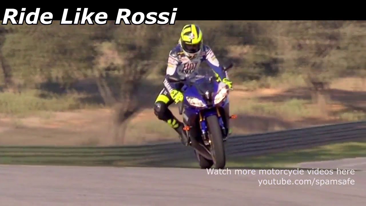 Track Riding techniques with Valentino Rossi!