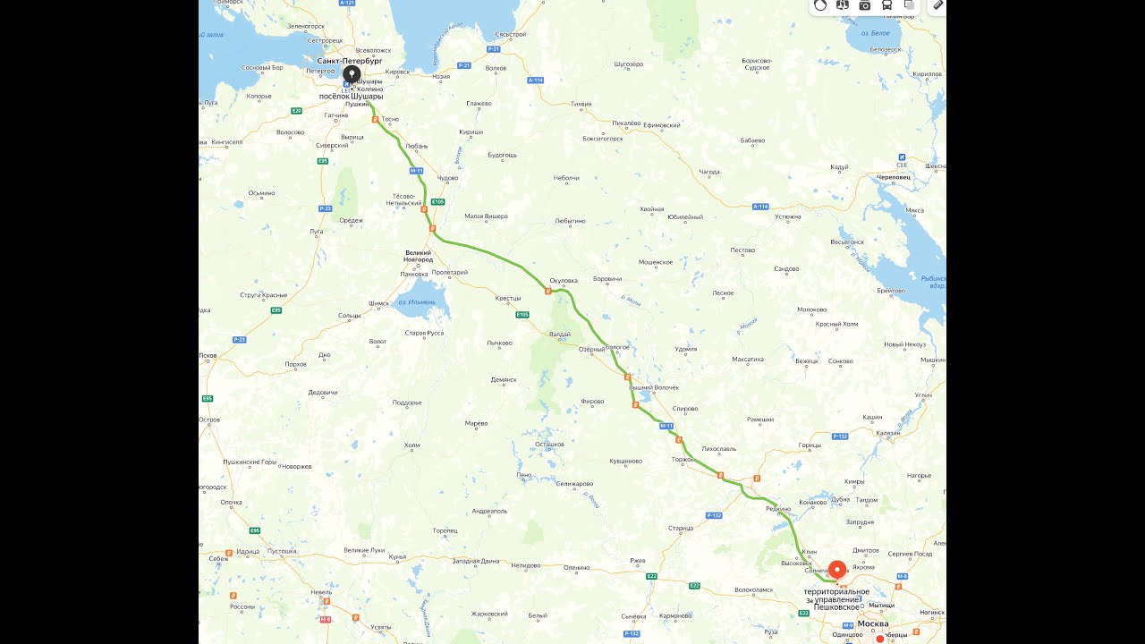 М11 Москва - Санкт-Петербург за 30 минут на машине. Платка