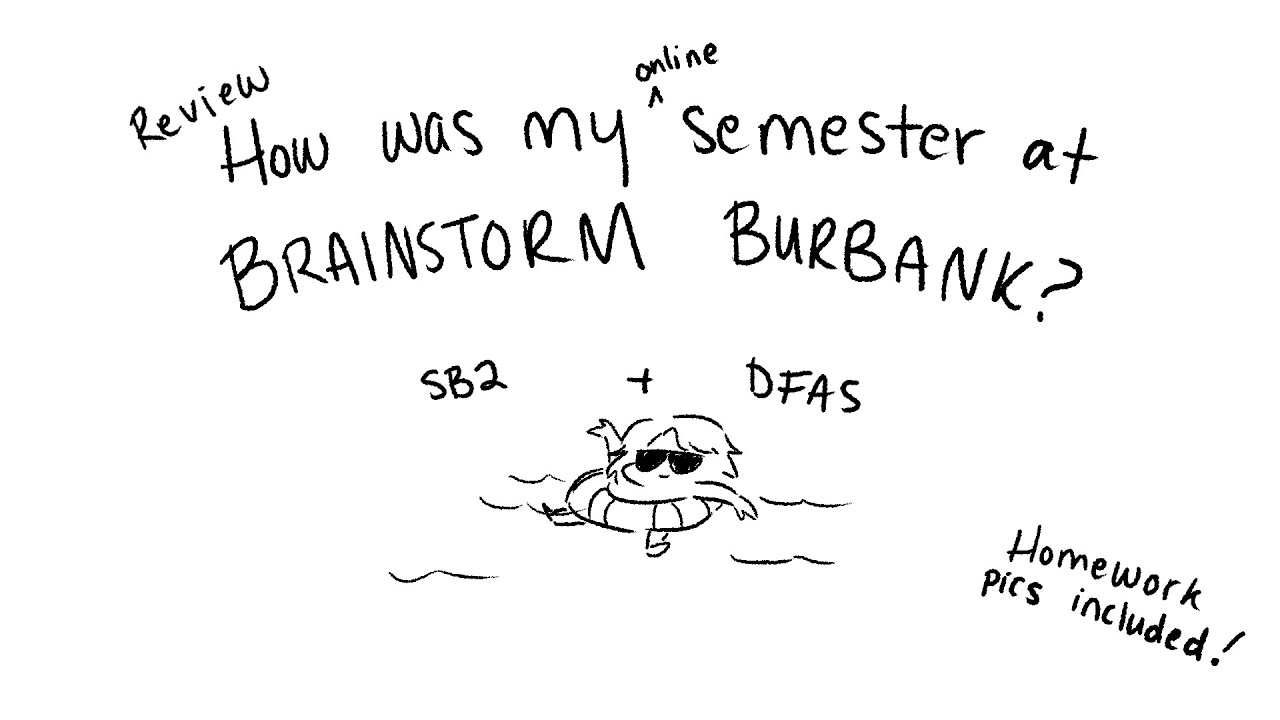 A brief review of my online summer semester at Brainstorm Burbank || Art Noob Reviews