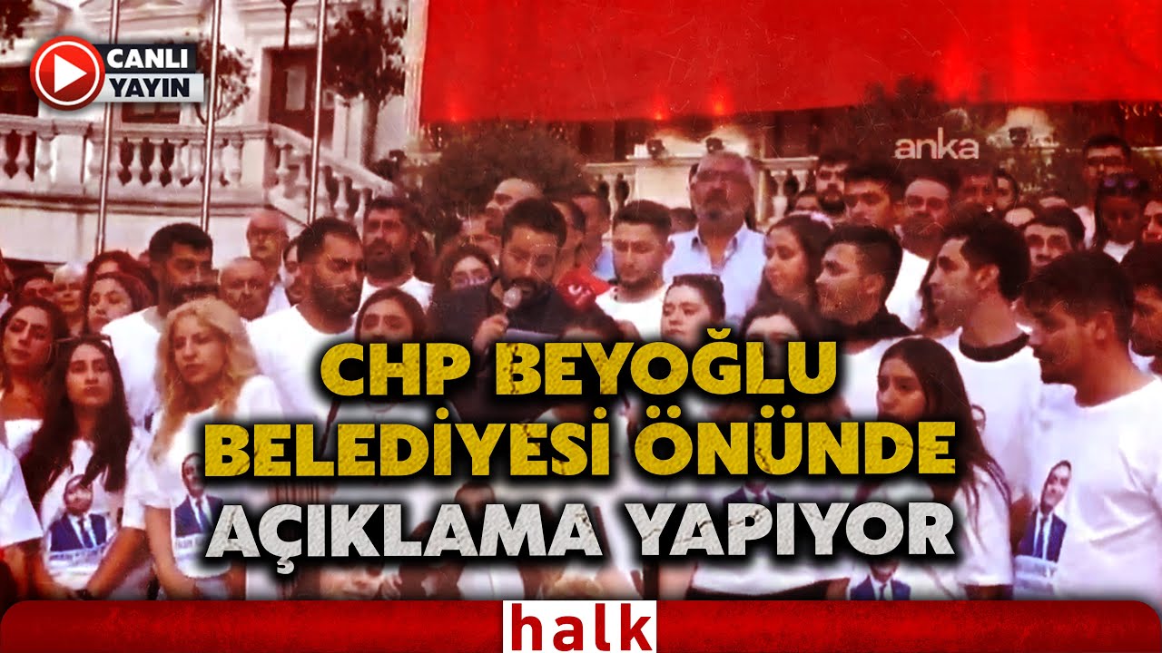 CHP Beyoğlu İlçe Başkanlığı, Beyoğlu Belediyesi önünde açıklama yaptı (19 Ağustos 2025)