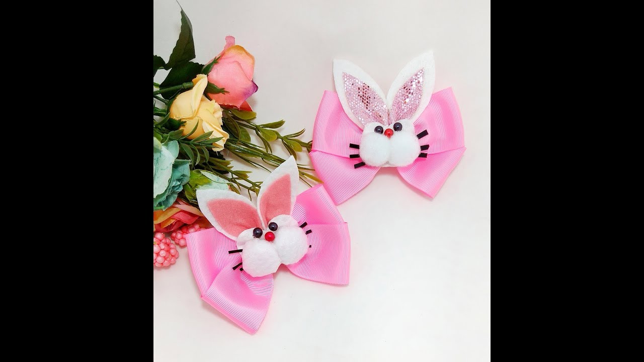LAÇO DE PÁSCOA COELHO/ Пасхальный галстук/ Easter tie  - #bunny #pascoa #пасхальный