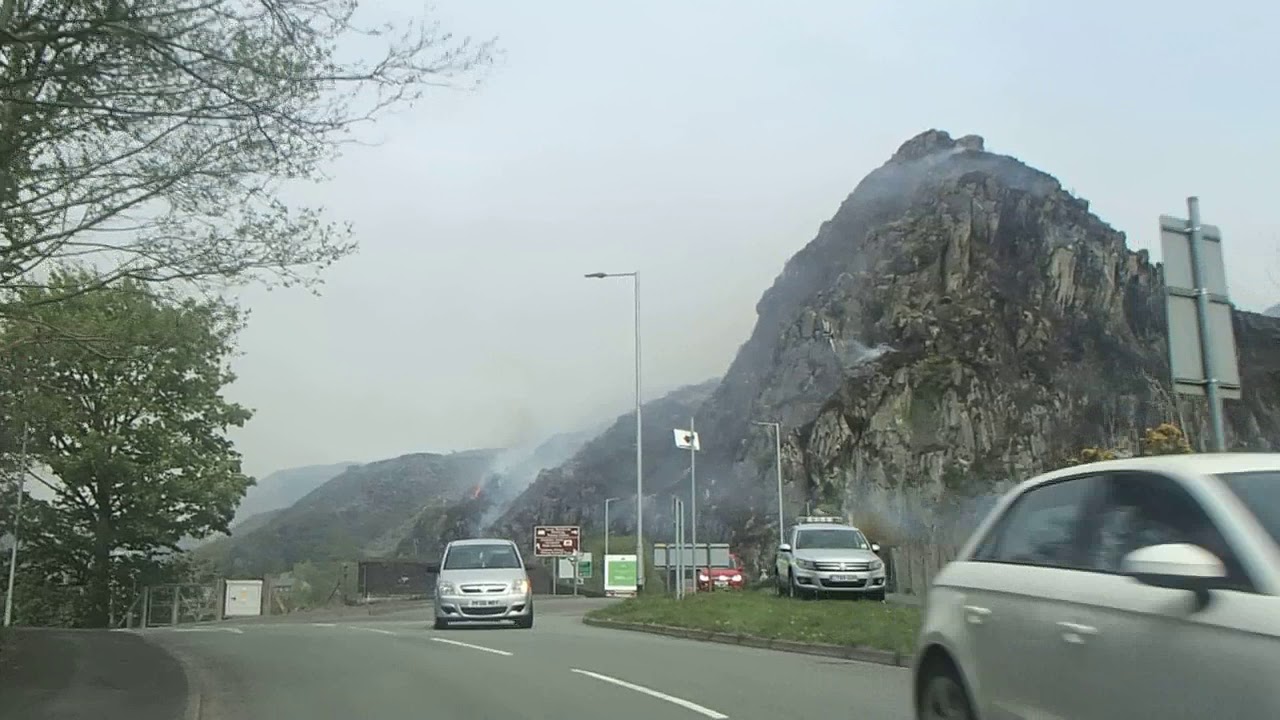 closer view of the fire